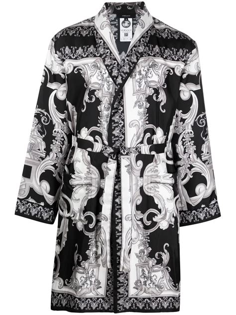 versace silk dressing gown|farfetch Versace dressing gown.